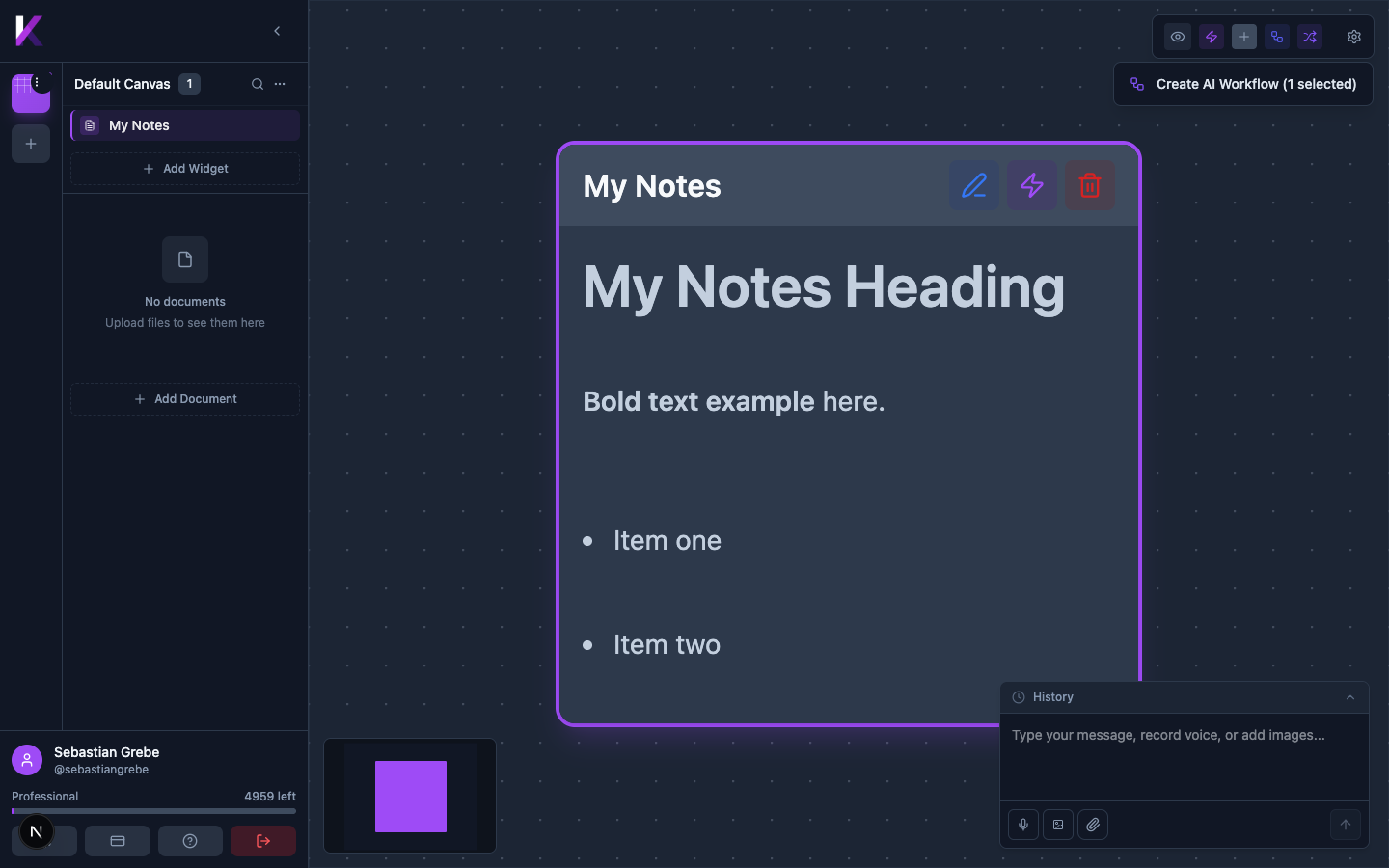 Rich Text widget with Markdown rendered