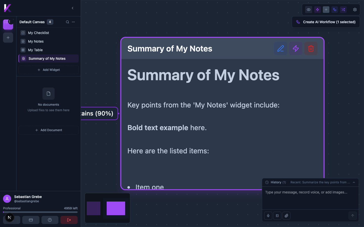 Get structured, actionable results instantly